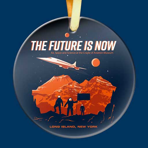 Cradle of Aviation Future is Now Ornament