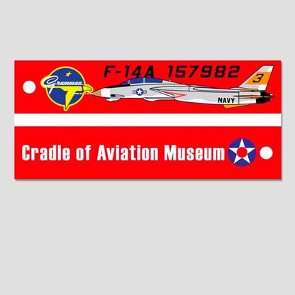 Cradle of Aviation F-14 Tomcat Embroidered Keychain